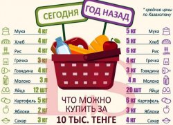 2015 ЖЫЛҒЫ ЖЕЛТОҚСАНДА АЗЫҚ-ТҮЛІК ТАУАРЛАРЫНЫҢ БАҒАСЫ 2014 ЖЫЛҒЫ ЖЕЛТОҚСАНМЕН САЛЫСТЫРҒАНДА 10,9%-ҒА ӨСТІ