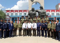 ҚЫЗЫЛОРДА ОБЛЫСЫ ТЖД-ДЕ МЕМЛЕКЕТТІК РӘМІЗДЕР КҮНІНЕ ОРАЙ САП ТҮЗЕУ САЛТАНАТЫ БОЛЫП ӨТТІ