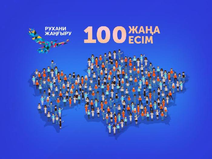 ҚАЗАҚСТАНДА «100 ЖАҢА ЕСІМ» ЖОБАСЫН ЖАЛҒАСТЫРУ ҰСЫНЫЛДЫ